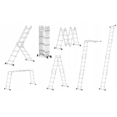 4x4 scharnierende aluminium ladder met platform